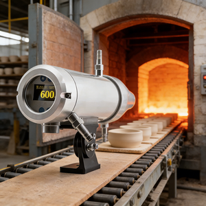 Non contact simple radiation temperature measure instrument