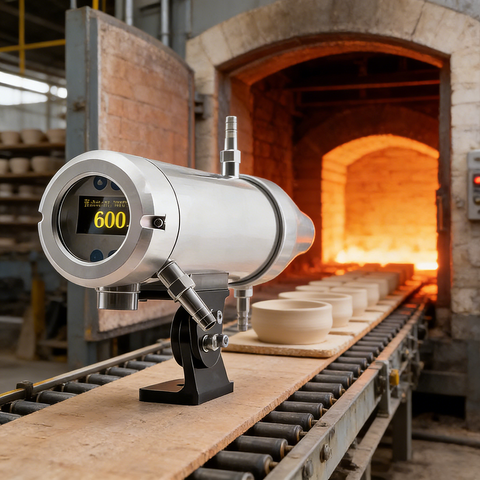 Non contact simple radiation temperature measure instrument