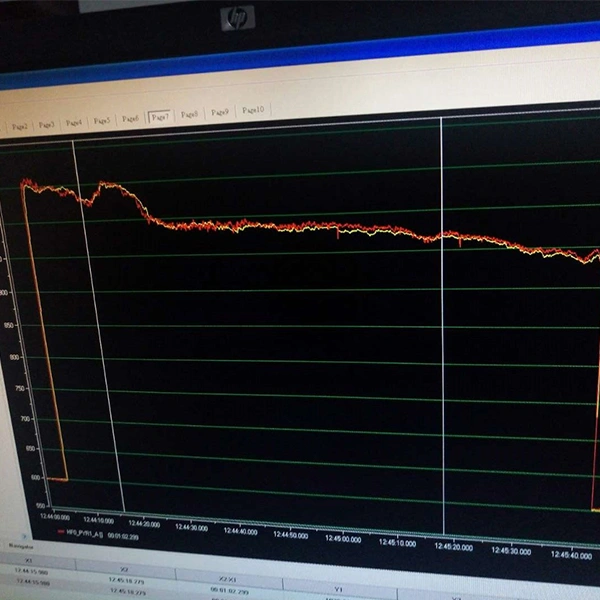Hot rolled infrared temperature measurement program