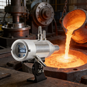 2-color ratio IR pyrometer for measuring 2500 celsius